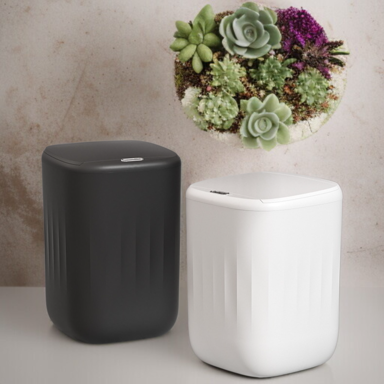 거실 휴지통 전자동 충전 감지 비접촉 휴지통 화장실 발차기 휴지통