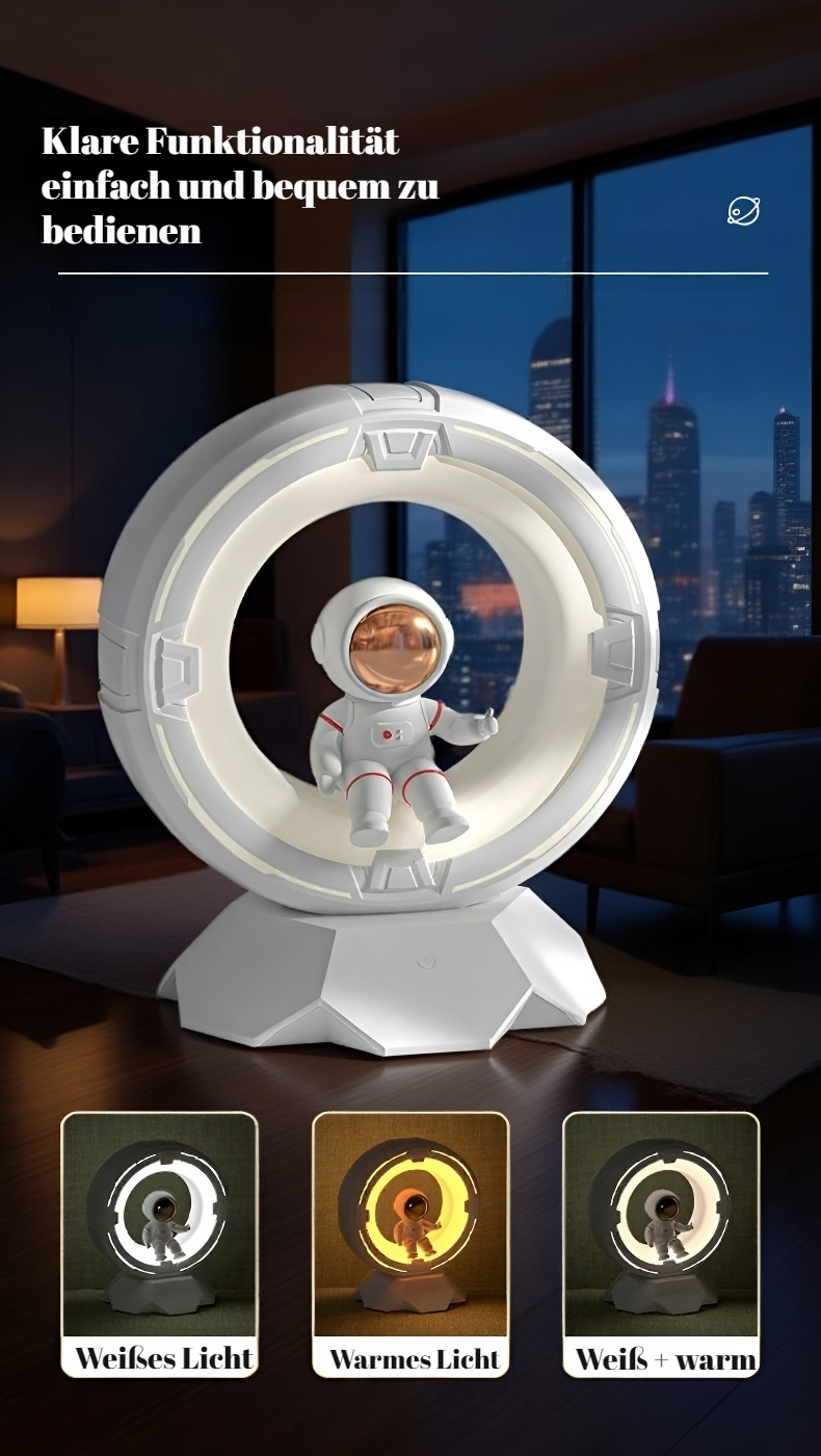 Astronaut Cartoon Nachtlicht mit sanfter Beleuchtung