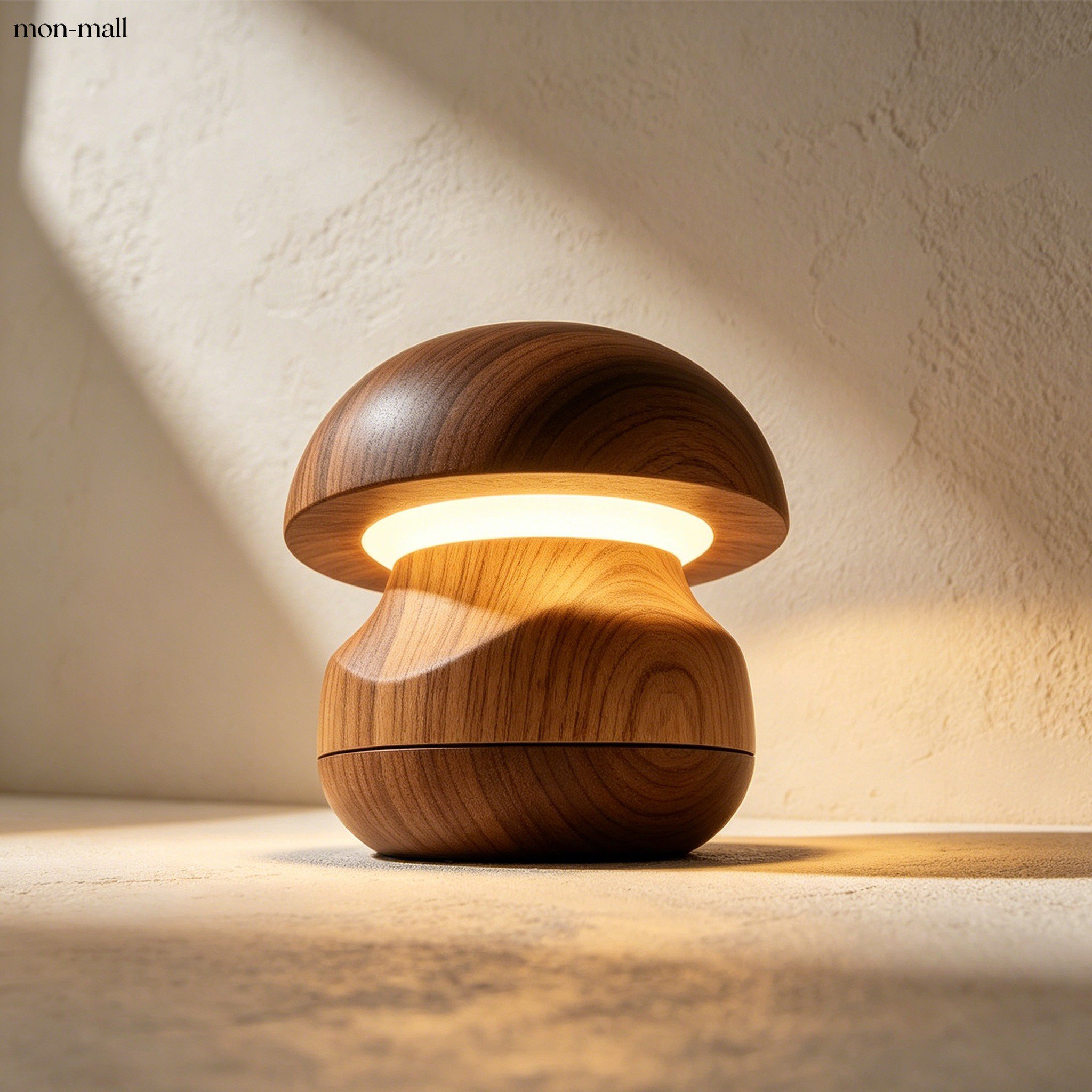 Wood grain touch-sensitive soft light night light