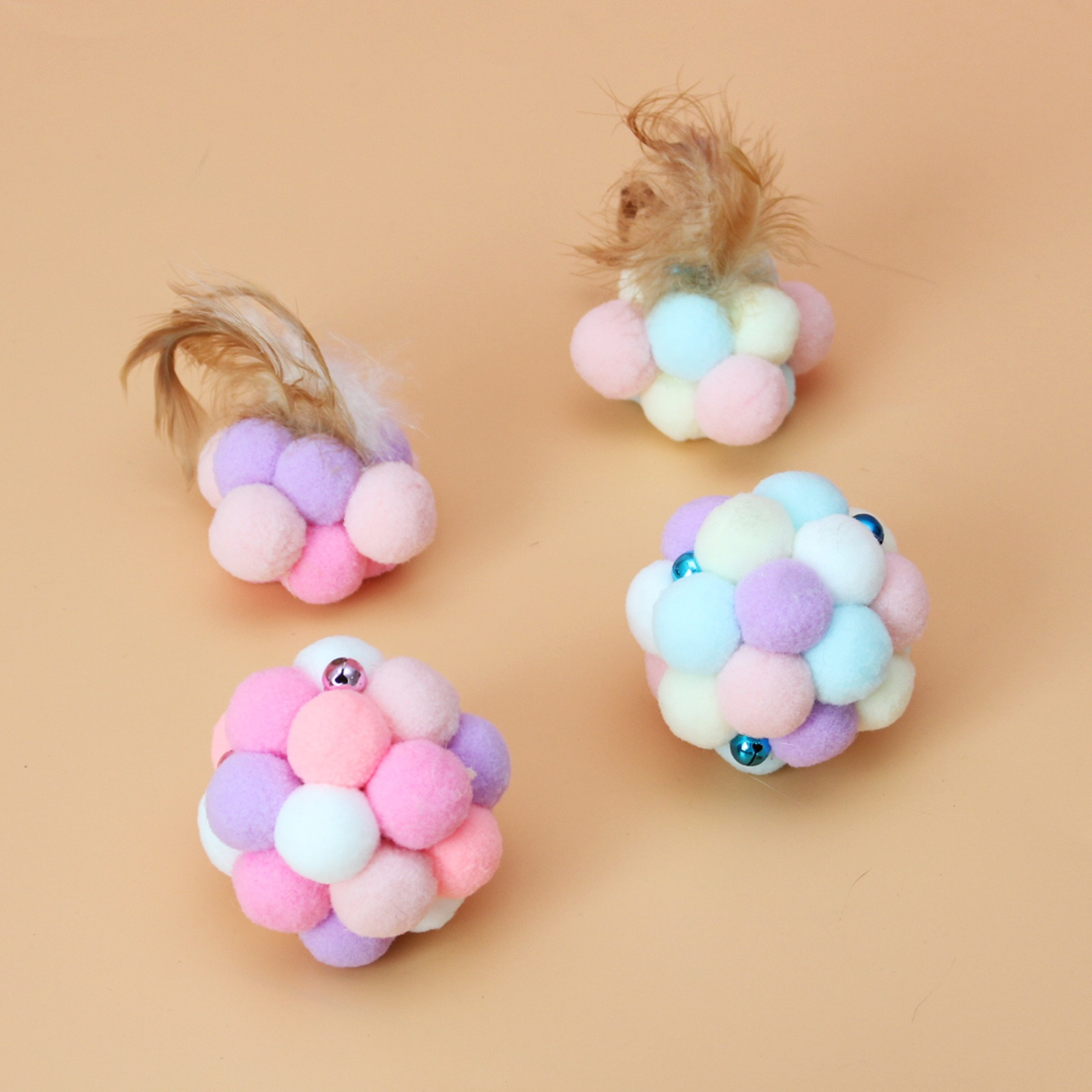 猫が噛むぬいぐるみボールおもちゃ