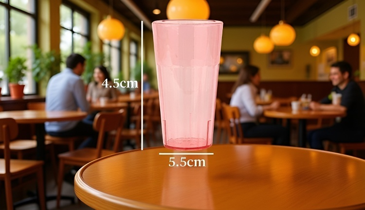 세척이 쉬운 플라스틱 헹굼컵