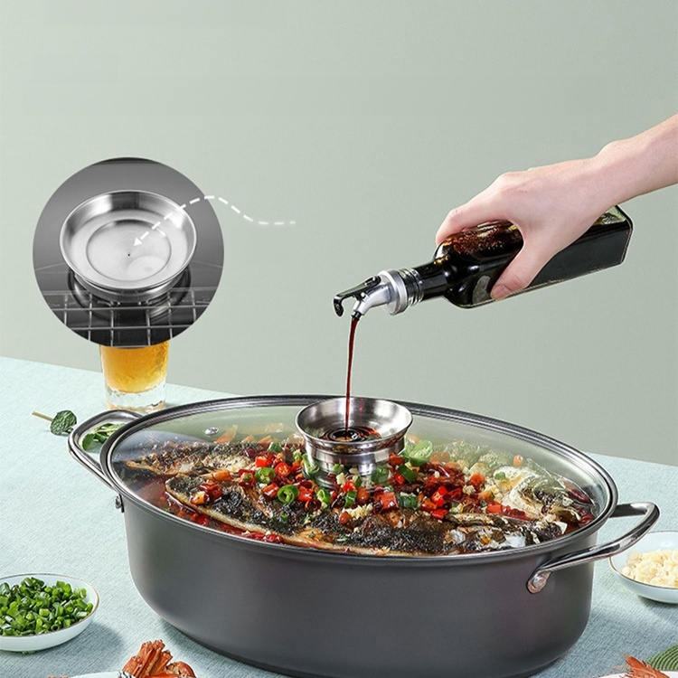 Double-eared glass-lid steamer