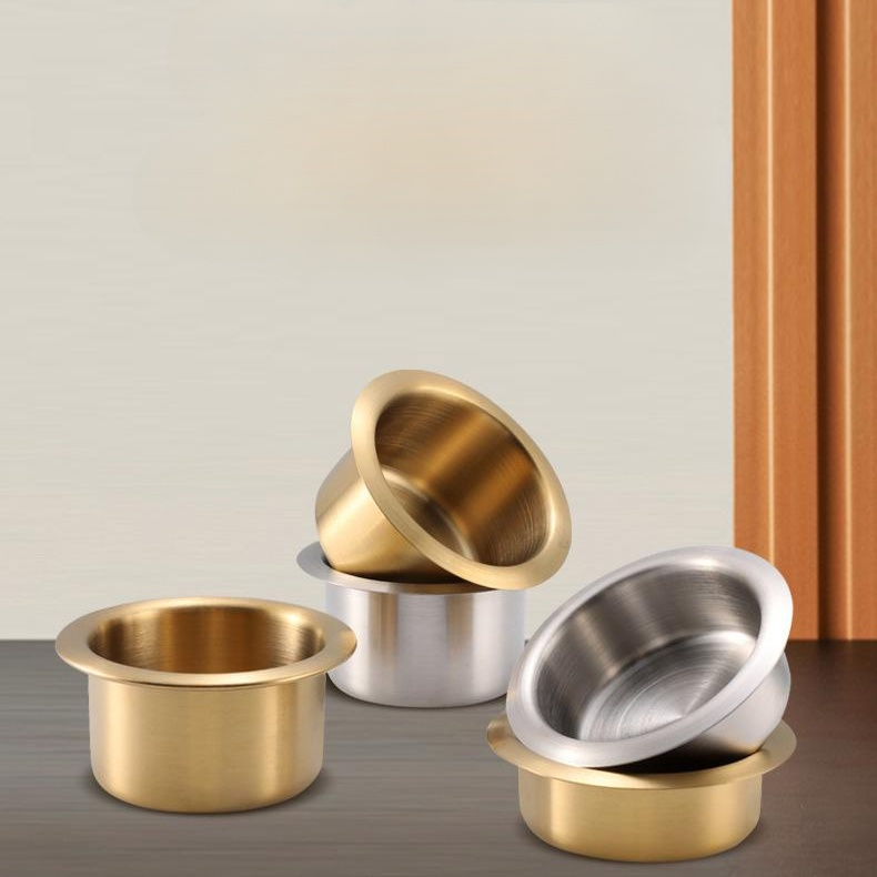 Stainless Steel RV Cup Holder Car Water Cup Slot