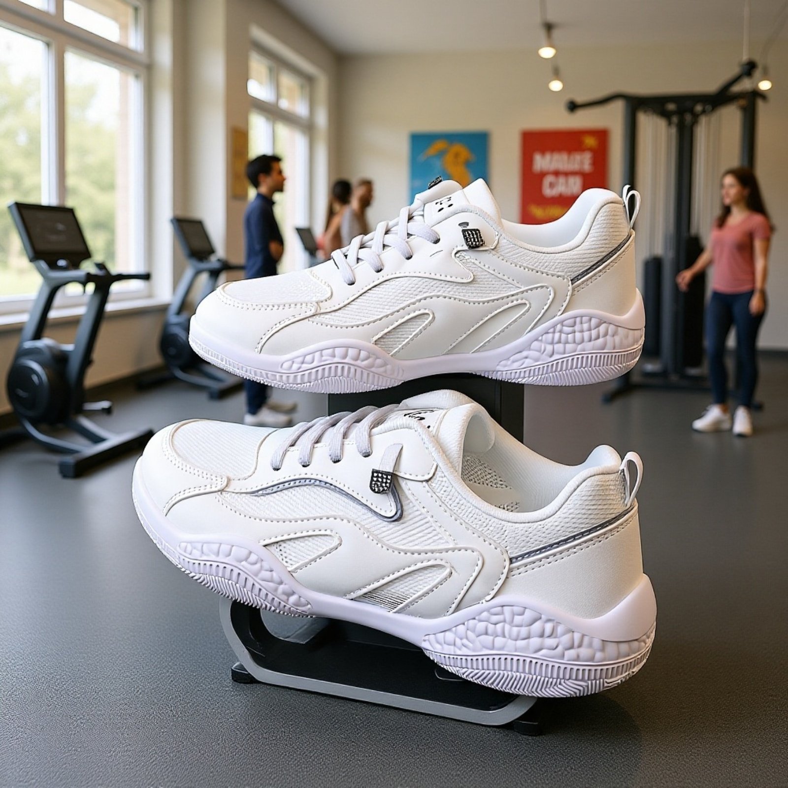 通気性抜群のレディースカジュアルメッシュランニングシューズ