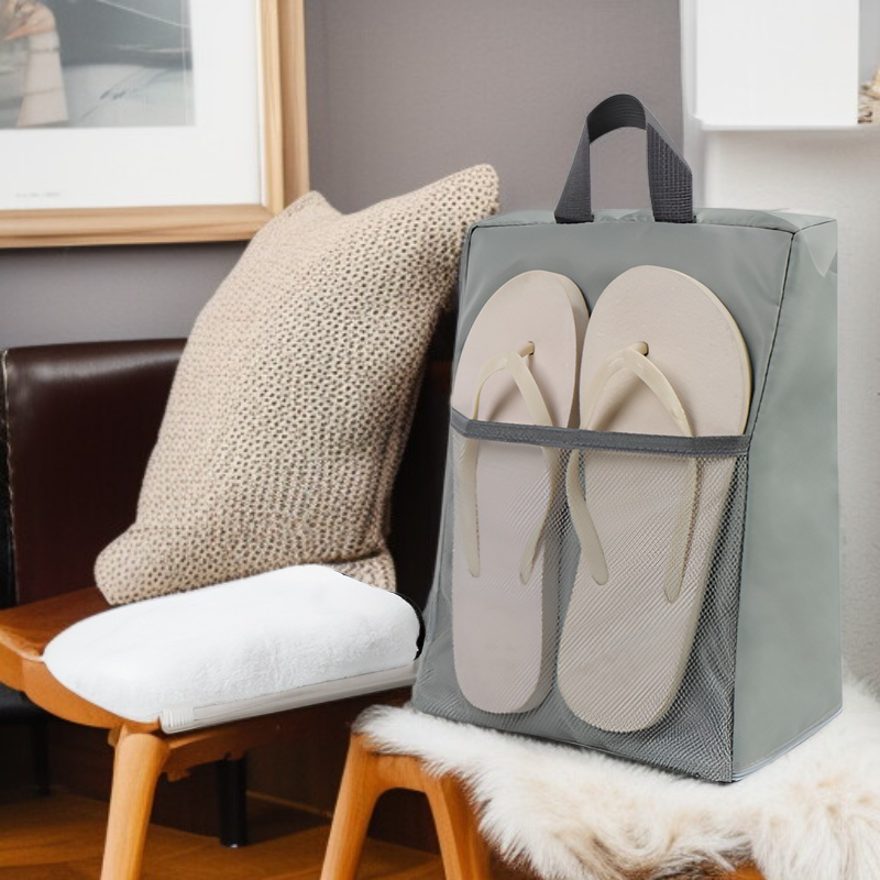 Durable portable shoe bag fits multiple pairs