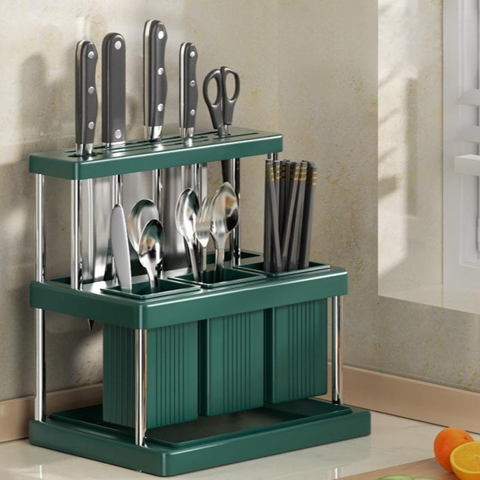 廚房餐具刀具不鏽鋼置物架