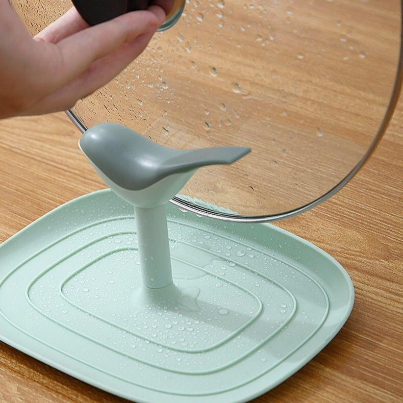 Estante nórdico práctico para tapas de ollas de cocina 