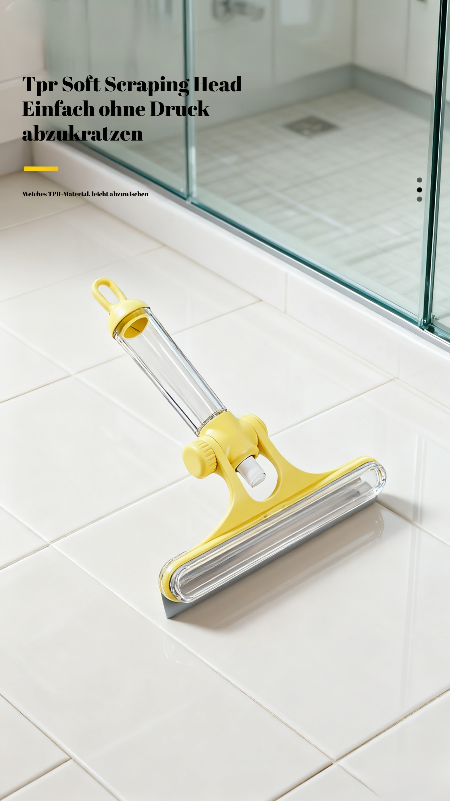 Praktischer Fensterwischer mit komfortablem Griff