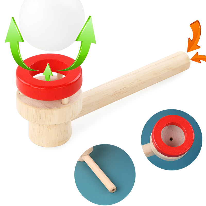 ของเล่นลูกบอลลอยได้สำหรับฝึกการเป่าลมทางปาก