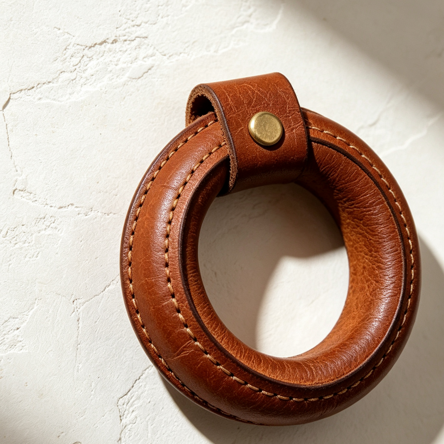 Leather trekking pole storage loops  (5 pieces)
