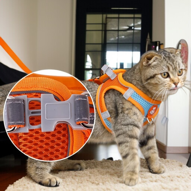 ペット犬小型犬胸ハーネス非ストリンギング通気性離脱防止リード反射犬の鎖