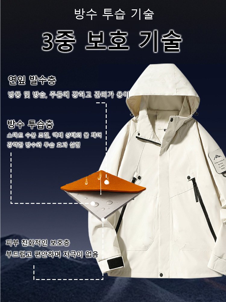 【하이테크놀로지】초강력 방호 바람막이 재킷