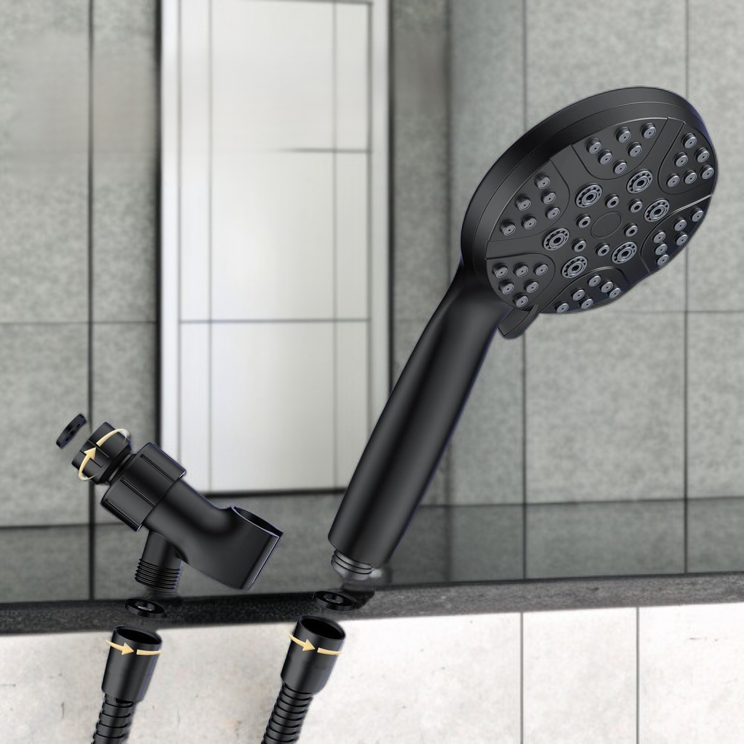 Multifunctional Pressurized Showerhead for Home Use