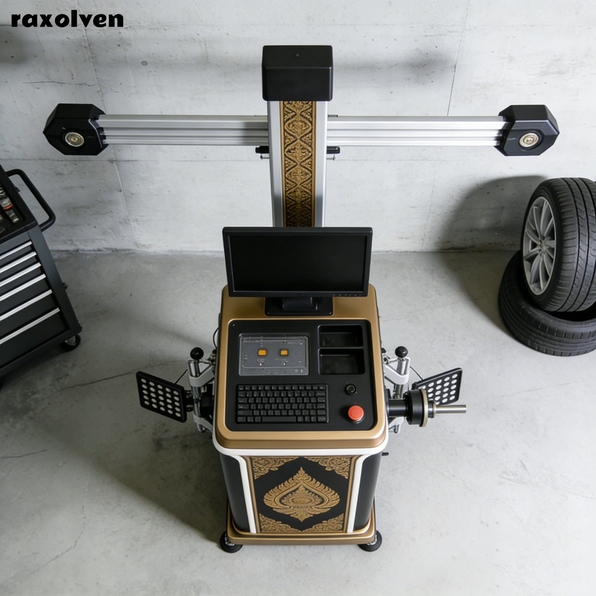 ระบบตั้งศูนย์ล้อสี่ล้อแบบสากลสำหรับรถยนต์ทุกรุ่น