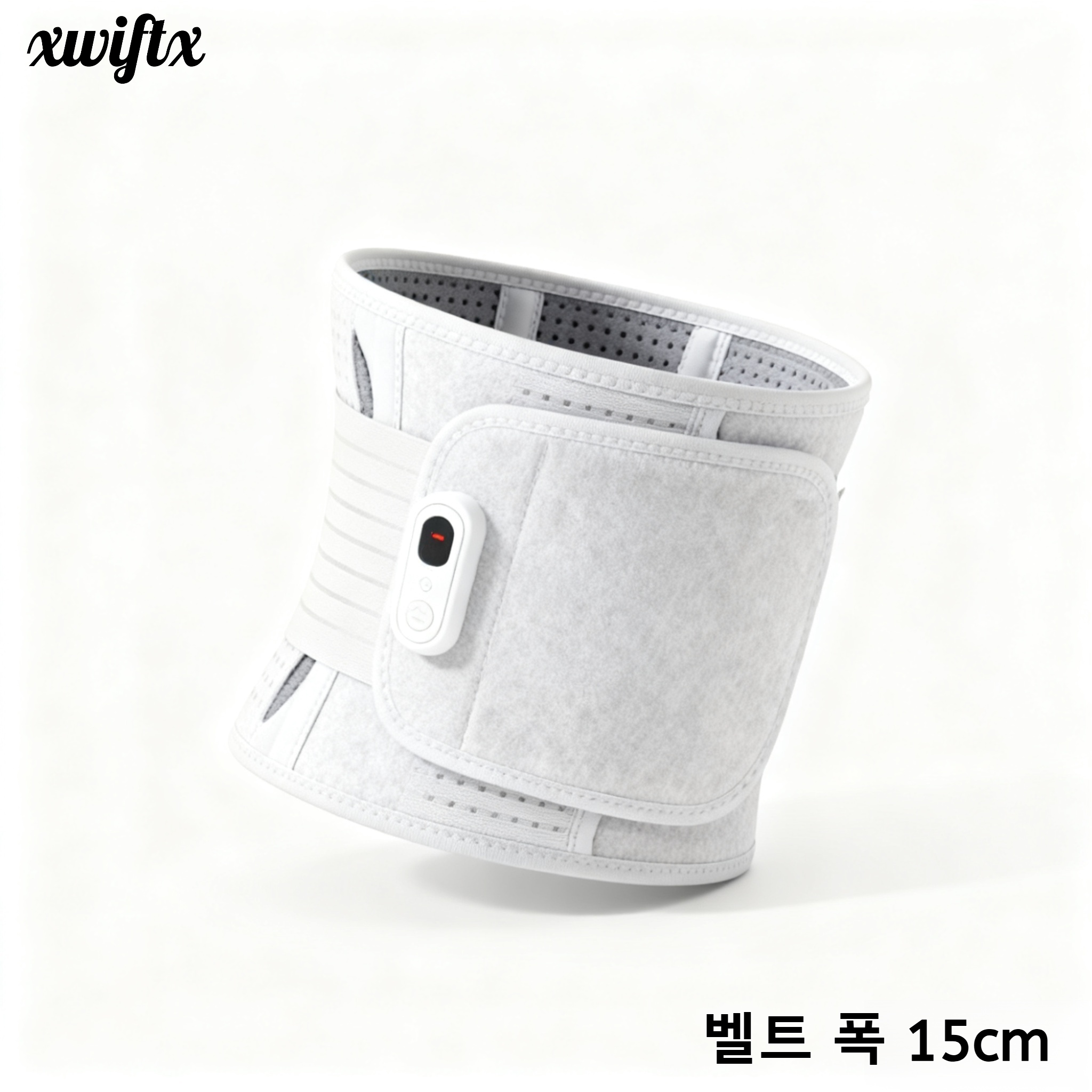 온열 기능이 탑재된 요추 지지 벨트 착용 예시