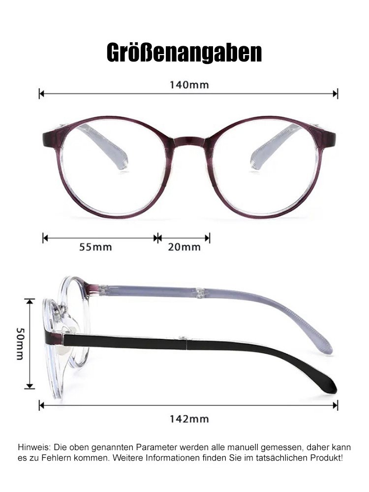 Faltbare tragbare Lesebrille