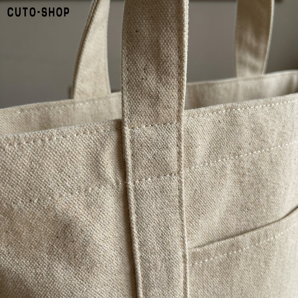 Bolsa de lona hecha a mano