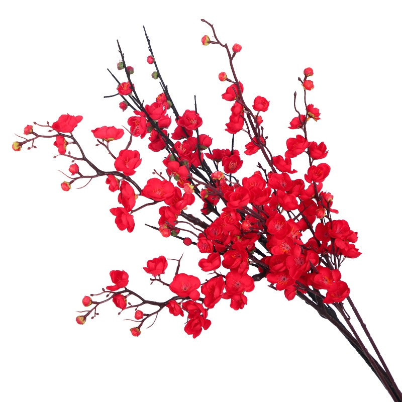 Artificial plum blossom branches