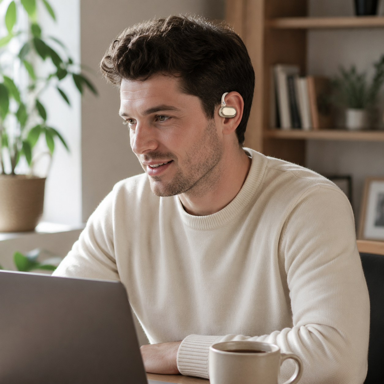 Oreillette Bluetooth pivotante multi-angle, à accrocher à l'oreille