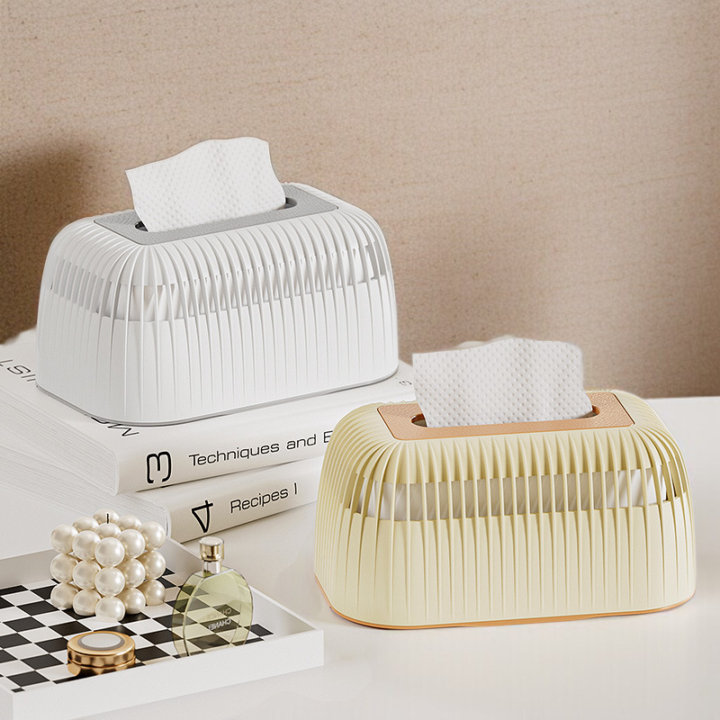 ホームデスクトップティッシュボックスリビングルームプレミアムライト高級紙箱高値シンプルなプラスチックのコーヒーテーブルの紙箱