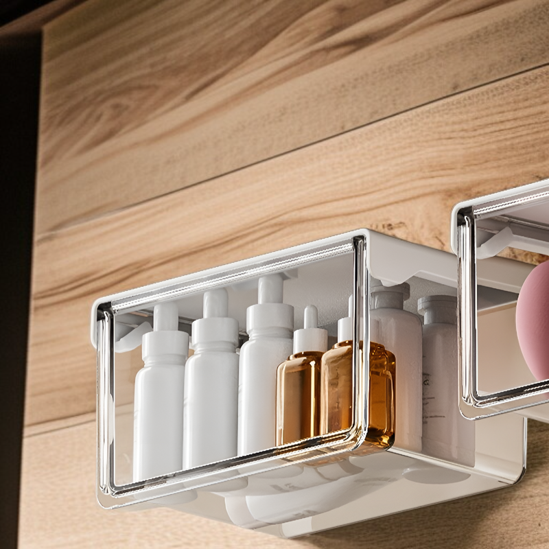 透明引き出し式防水収納ボックス使用例