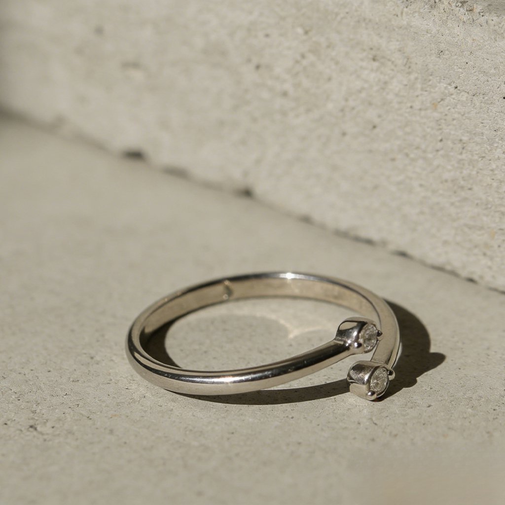 Close-up of elegant women's fashion ring