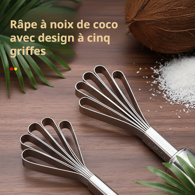 Râpe à noix de coco en acier inoxydable