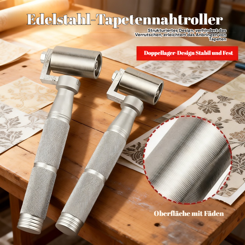 Edelstahl-Wandtapeten-Andruckrolle für Zuhause