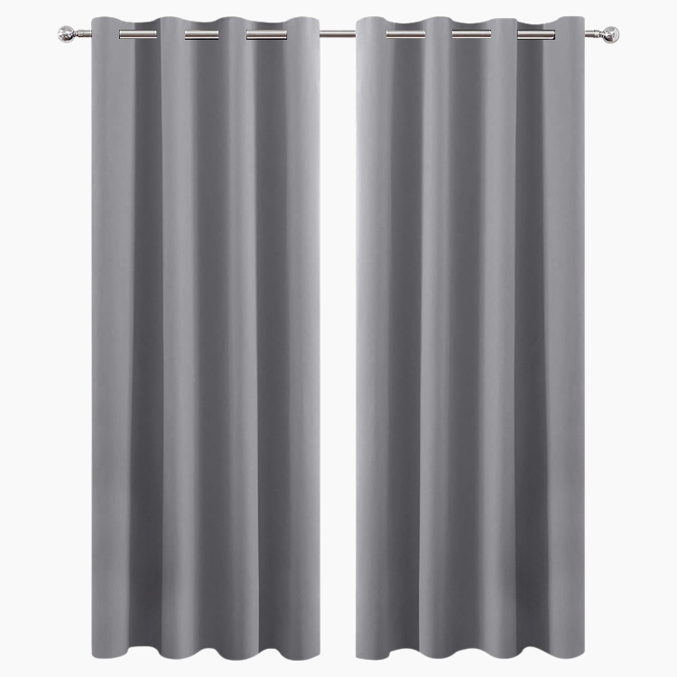 완제품 고정밀 침실 단열 차광 커튼 거실 펀치 프리 커튼