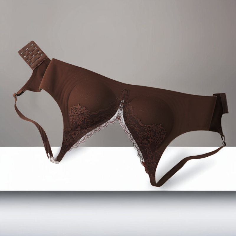 حمالة صدر من قماش دانتيل بشريط هلامي لتجميع الثدي