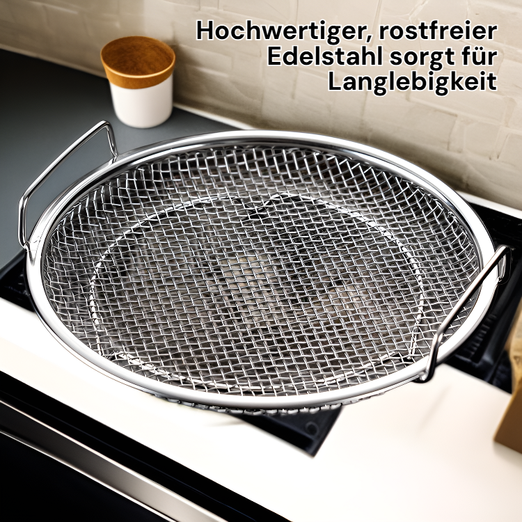 Küchen-Frittierkorb mit Öl- und Wasserablauf