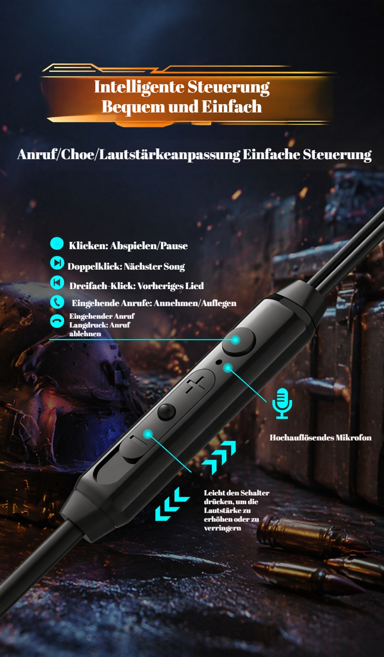 Gaming Headset mit Geräuschunterdrückung