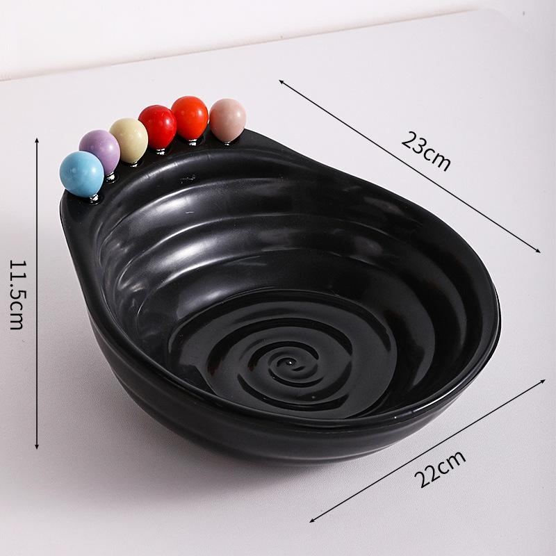 Large capacity French spiral fruit bowl