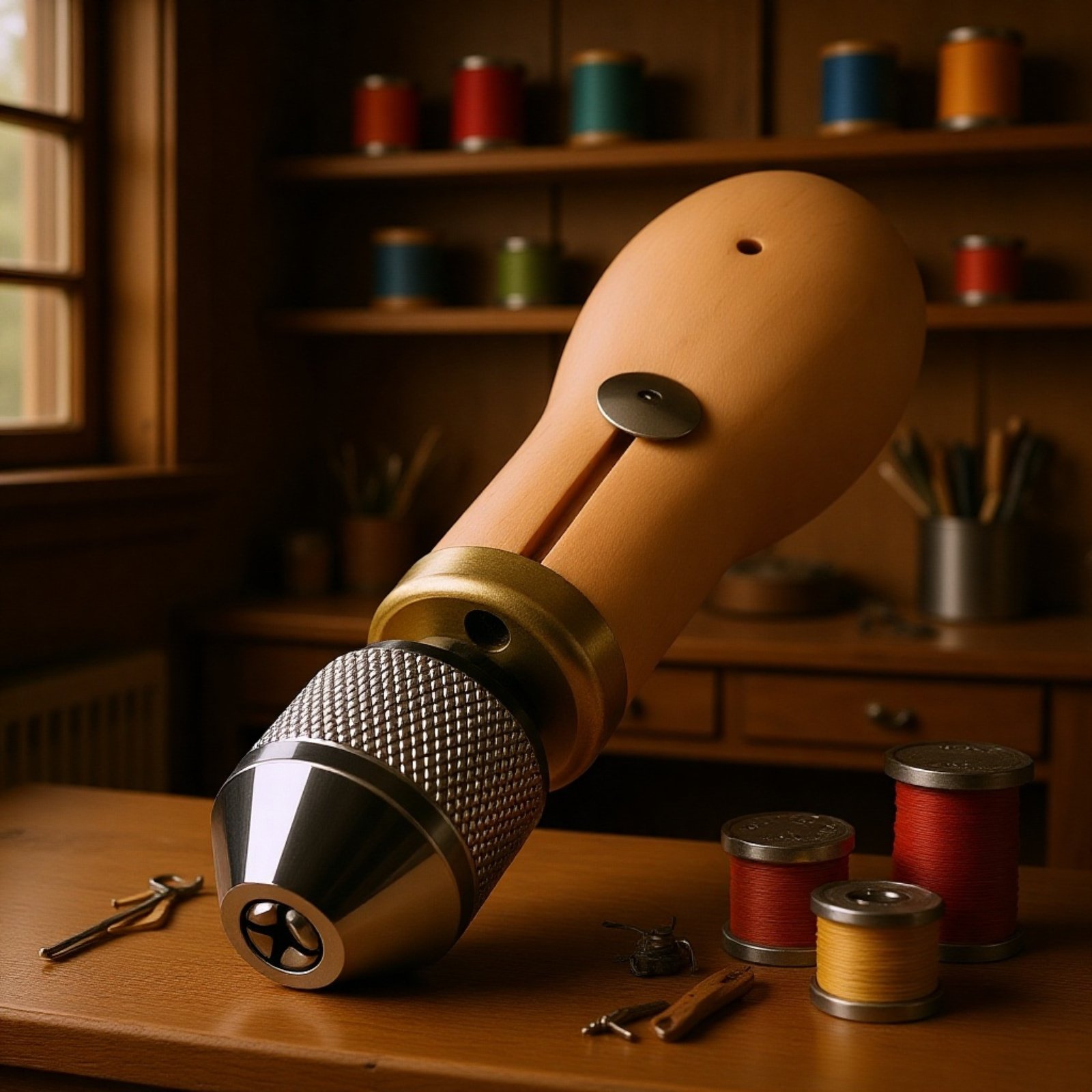 Handnähwerkzeug für DIY-Lederarbeiten aus pflanzlich gegerbtem Leder