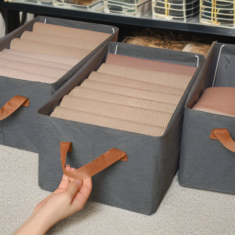 Kartonová zásuvková skříňka na džíny, organizér na oblečení a spodní prádlo