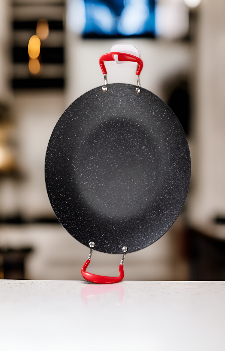 Durable heat-resistant pan with non-stick coating