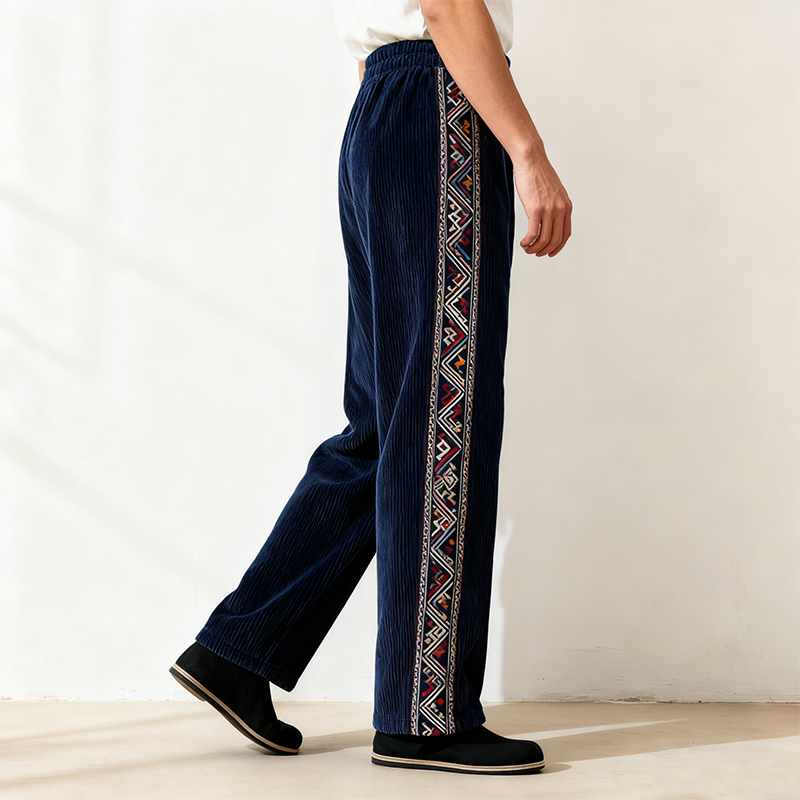 남성 스트레이트 팬츠 앞면 디테일