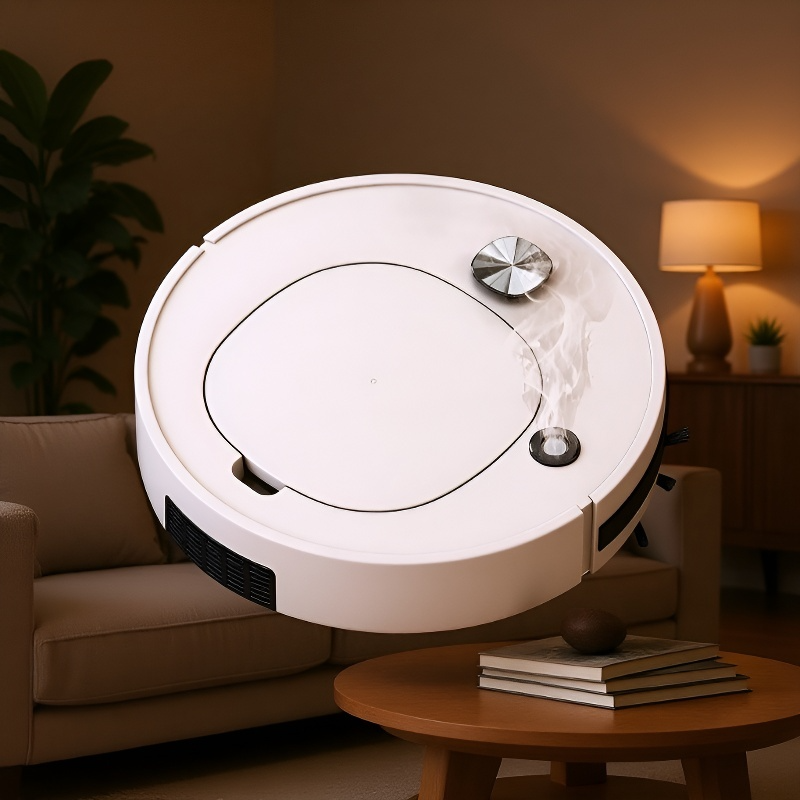 Robot de limpieza inteligente 4 en 1 con aspirado, fregado, humidificación y carga automática