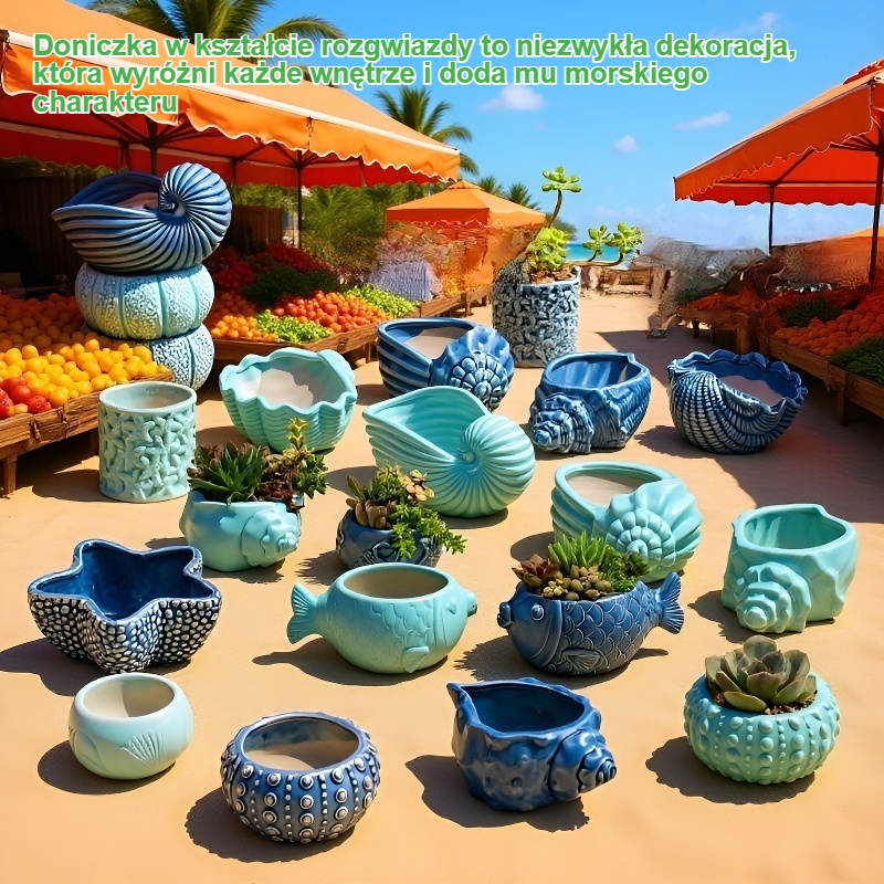 Doniczka w kształcie rozgwiazdy