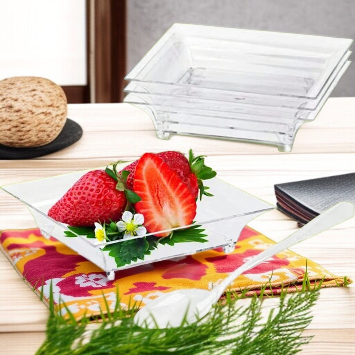 شفافة من البلاستيك وعاء الحلوى