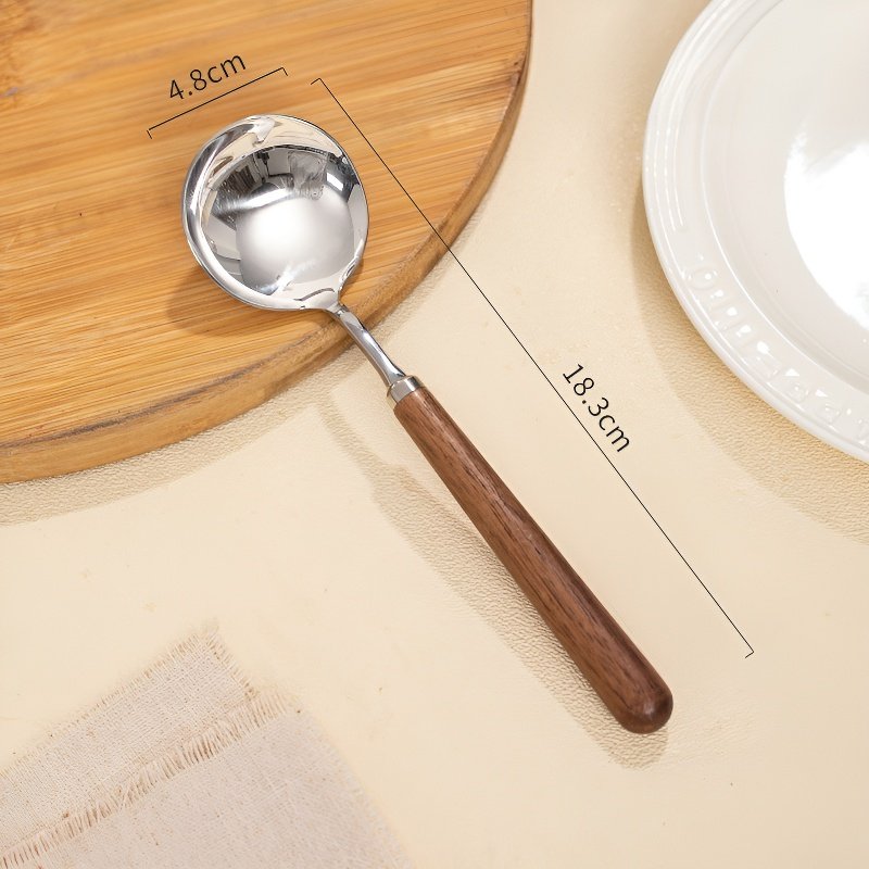 ช้อนซุปหนาอุปกรณ์สแตนเลส