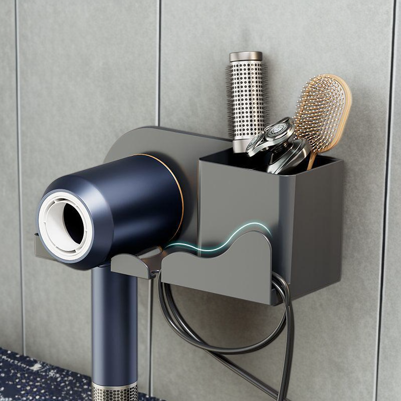 드라이기 거치대 무타공 욕실 수납 벽걸이 선반