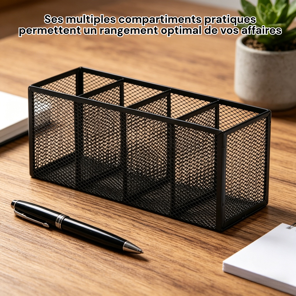 Boîte de rangement à compartiments multiples minimaliste