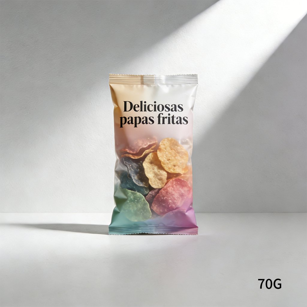 Snack de papas fritas en envase familiar
