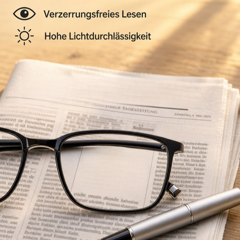 Hochauflösende Lesebrille Unisex, speziell für Mittel- und Senioren
