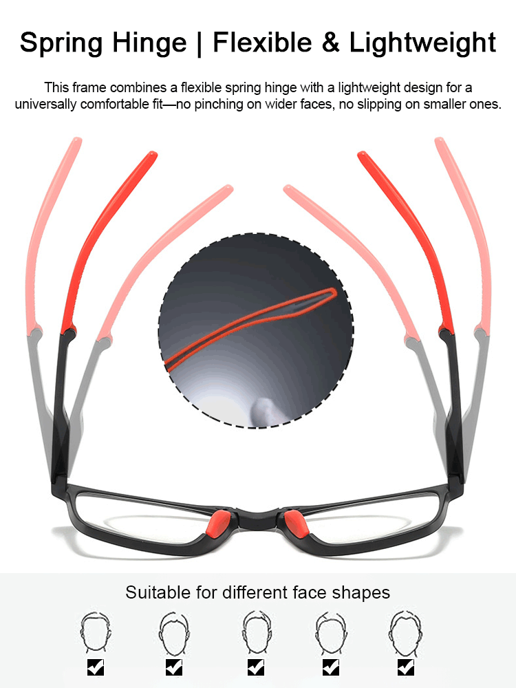 Ultra-light comfortable anti-blue light folding reading glasses