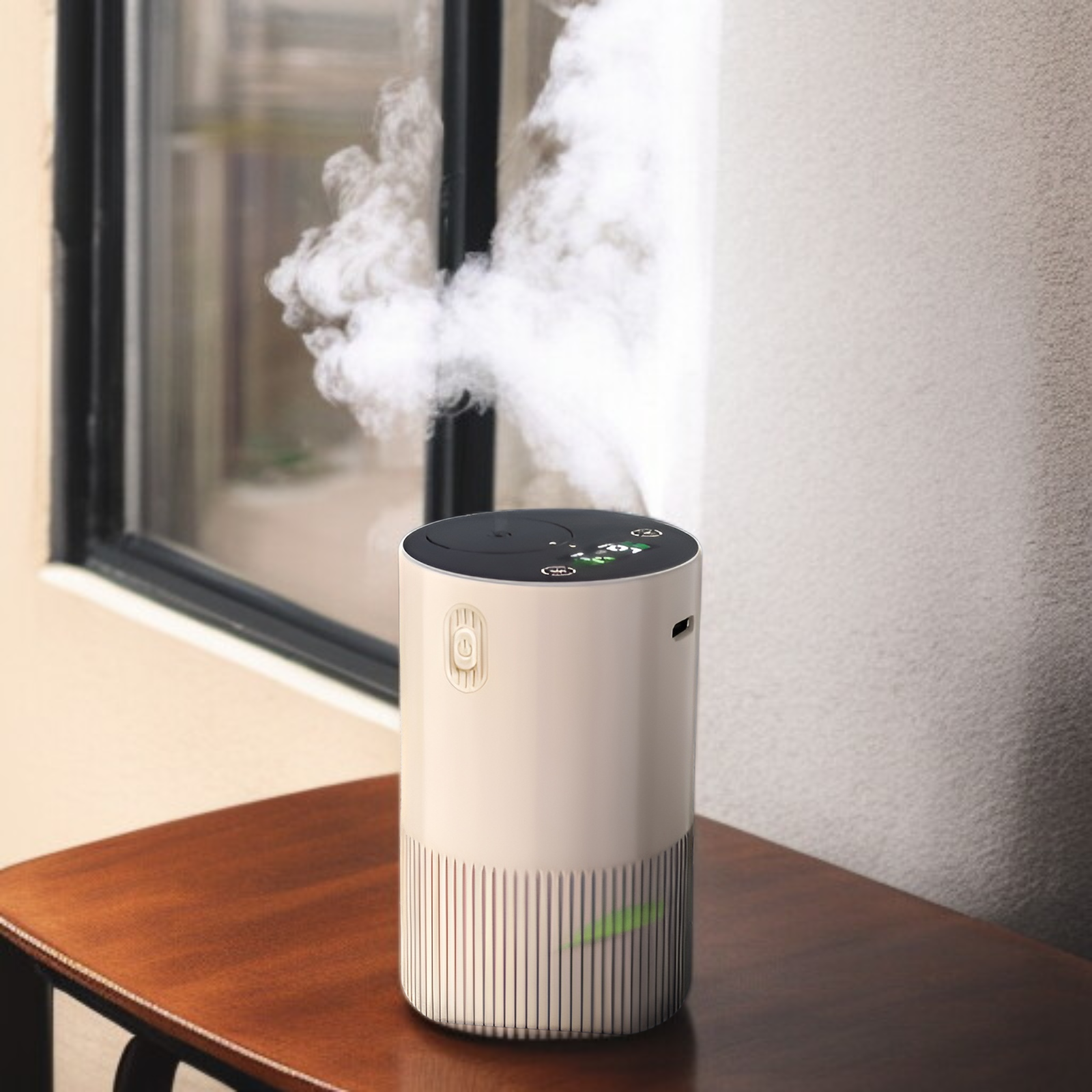 純粋なエッセンシャルオイル水なしアロマセラピーマシン家庭用車2流体冷たい芳香器水なしアトマイザーディフューザーUSB充電2000mAh長いバッテリー寿命