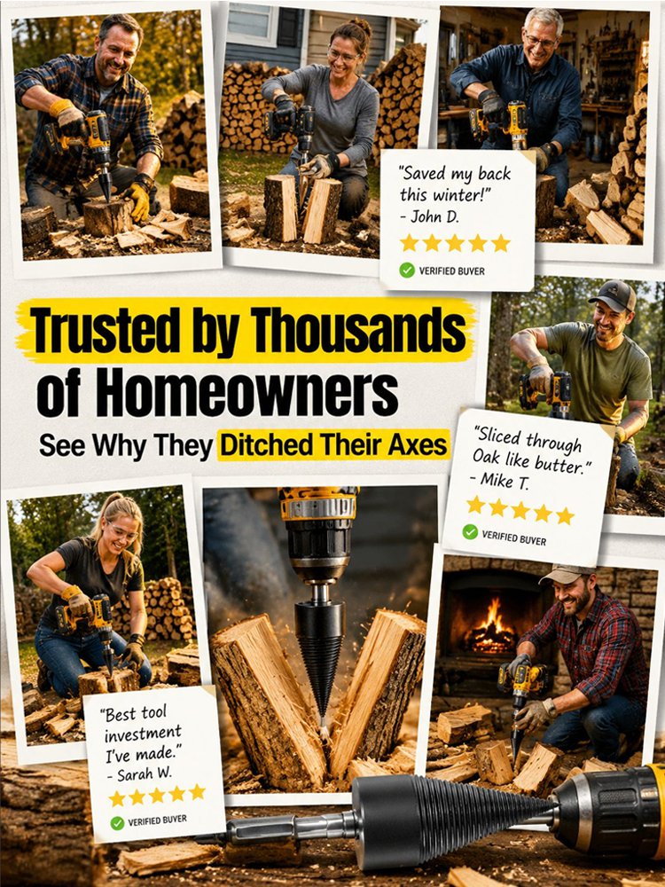 Multifunctional Firewood Splitting Drill Bit