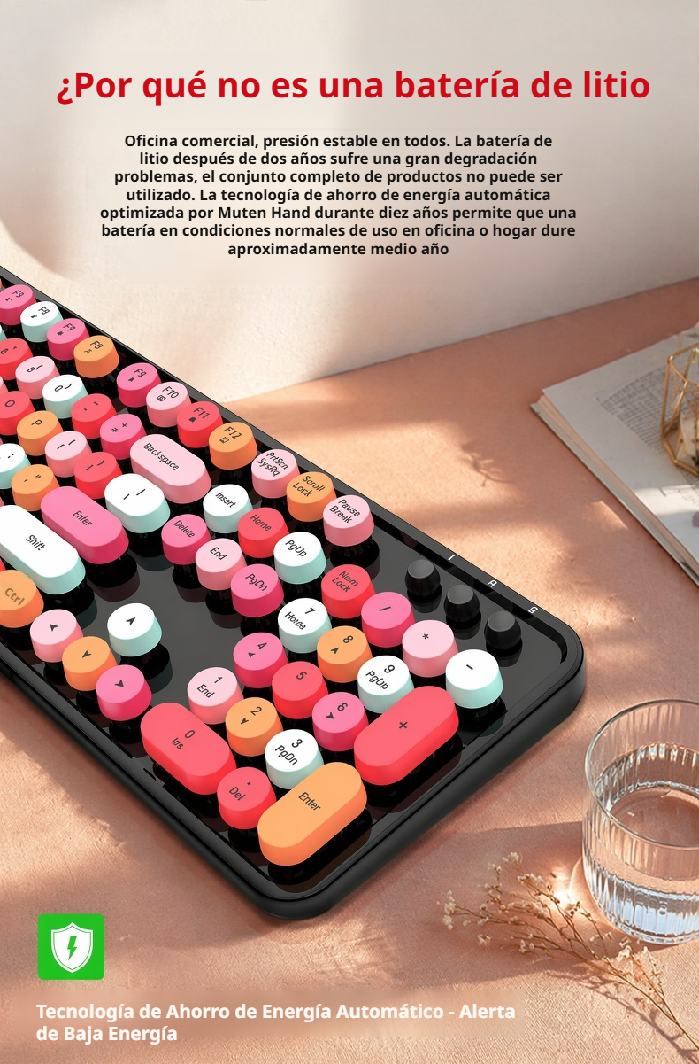 Teclado fácil de usar y conectar