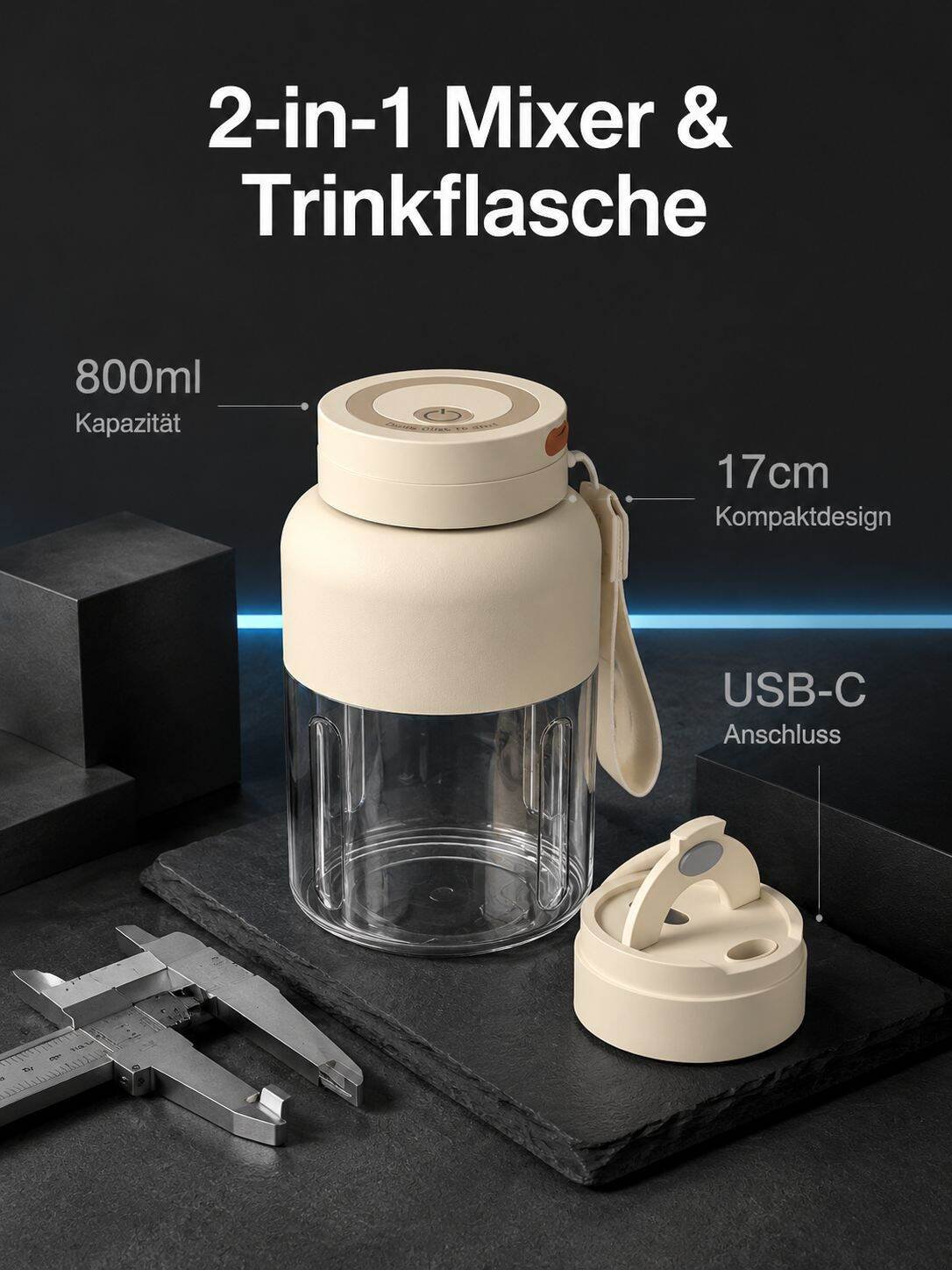 Kabelloser tragbarer Mini-Entsafter, Haushalts-Saftmaschine